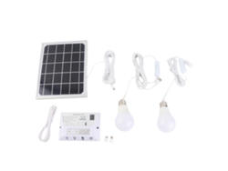 Lámpara Solar Colgante Para Gallinero, Camping, Hogar, Emergencias, Recargable, 5000 Mah, 200 Lúmenes.