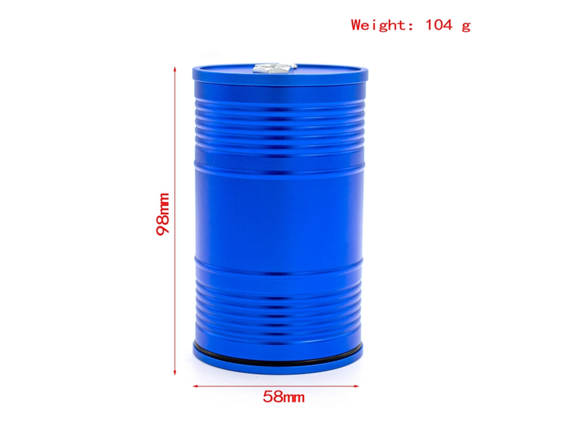 Bidones De Aceite De Aleación De Aluminio Simulados Para Coches Rc 1/10 Trx4 Axial Scx10 90046 Scx10 Iii Axi03007 Axi03003 Accesorios Decorativos