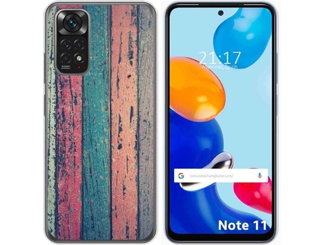 Carcasa Xiaomi Redmi Note 11 TUMUNDOSMARTPHONE Dibujos Madera 10 Multicolor