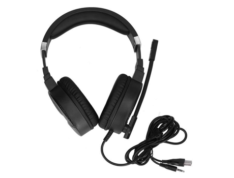 Las auriculares Hxsj del juego del Rgb de HURRISE ataron con alambre las auriculares impermeables del juego del Rgb con el cable de 2 el 1M para el...