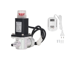 Kit Detector De Fugas De Gas Con Válvula Solenoide De Cierre De Emergencia Para Gas Y Líquido.