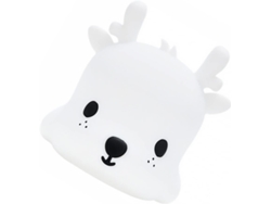 Lámpara De Mesilla De Noche Usb Suave Para Dormitorio, Blanca
