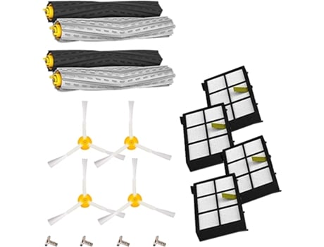 12 kits adicionales para iRobot Roomba serie 800 900 805 860 870 871 880 890 960 980 985 Accesorios para aspiradoras, repuestos con 2 juegos de ext...