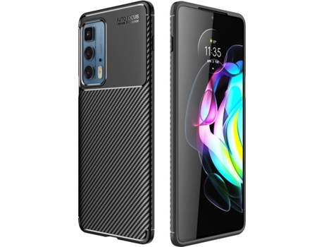 Funda Motorola Edge 20 Pro Rugged Leather Negro