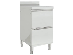 Gabinetes de cocina comerciales MAISON EXCLUSIVE, 2 piezas, acero inoxidable