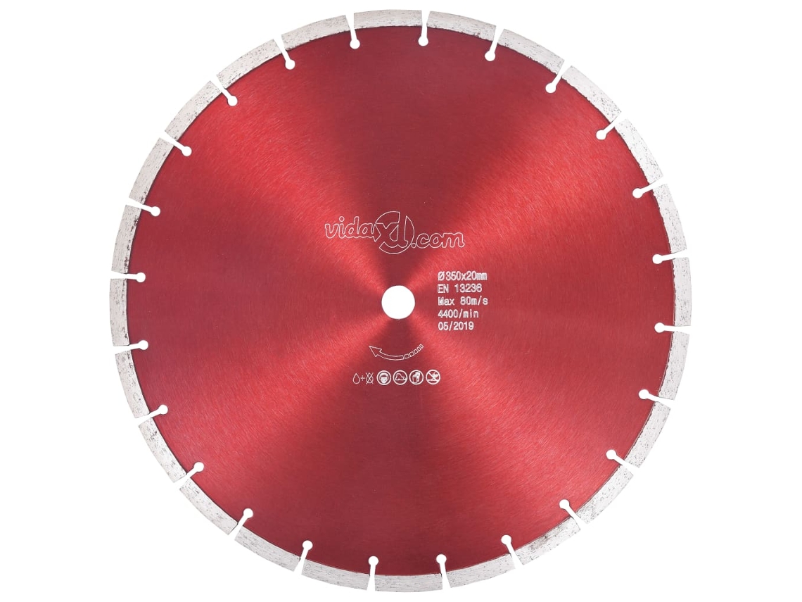 vidaXL Disco de corte de diamante acero 350 mm