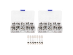 Kit De Fusibles De Vidrio Rapido 0.5a-30a M6x30mm Caja De Almacenamiento 2 Cajas