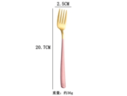 2026-41698-tenedores De Acero Inoxidable De 6 Piezas Para Ensalada Carne Fruta Tenedor Largo Mango Ergonómico Hogar Occidental