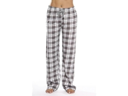 2026-pantalones Pijama Mujer Con Bolsillos Suaves De Franela Cuadros Talla S-xxl