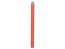 Lápiz táctil universal 2 en 1 YHL con punta fina, alta sensibilidad, para pantallas capacitivas - Rojo