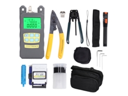 Kit De Herramientas De Fibra Óptica De 15 Piezas Con Cortador 3 En 1, Opm Y Vfl Para Ftth