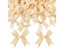 50 lazos navideños dorados. RNEMITERY