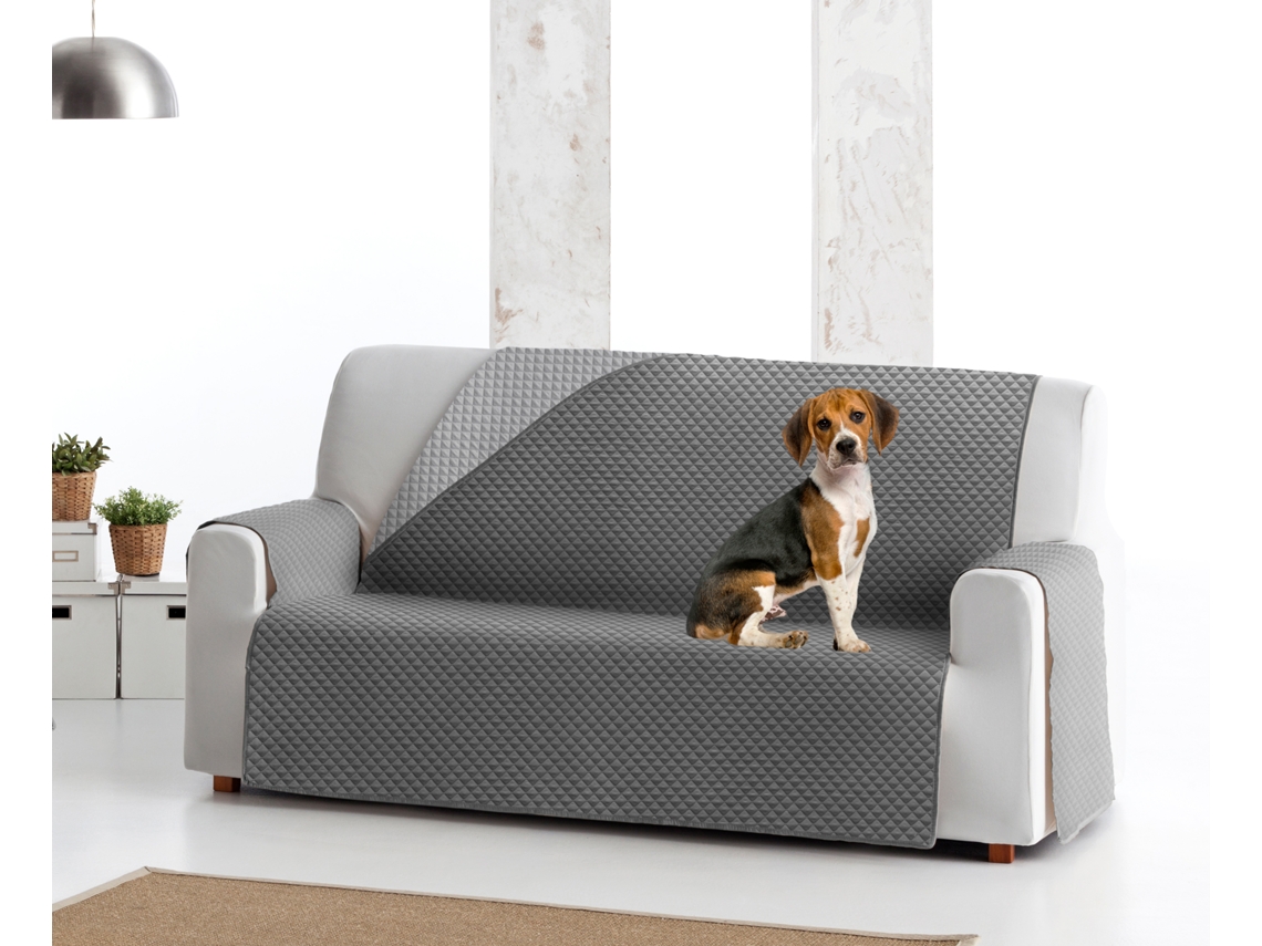 Funda tejido acolchado Reversible para Sillón Elena (55 cm - gris Claro / gris oscuro)