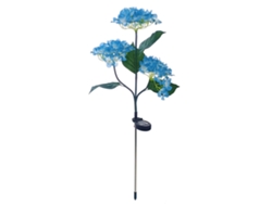 Yncm2026-lámpara Solar De 3 Cabezas Con Flores Brillantes Led Decorativa Luz Solar Para Patio Jardín Balcón Exterior