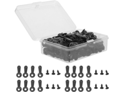 Juego de 160 clips de metal negro para marcos de fotos con diseño arqueado para mantener las fotos planas y evitar que se resbalen - GOKOCO