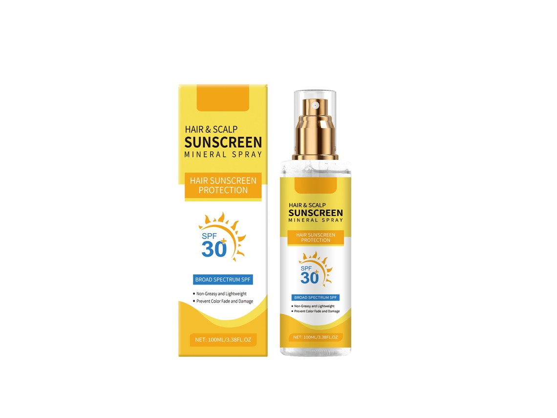 Spray protector solar para cabello y cuero cabelludo