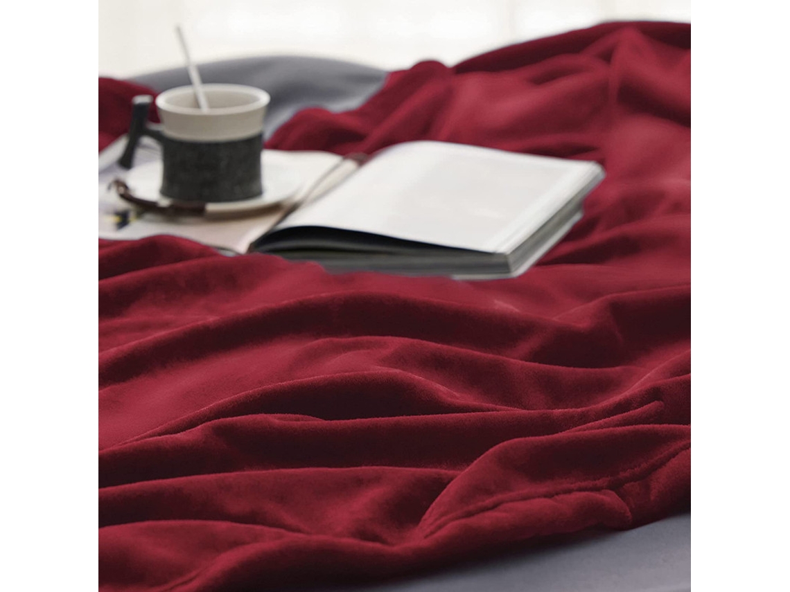Manta Suave Borgoña 120x150Cm-BOD HOME