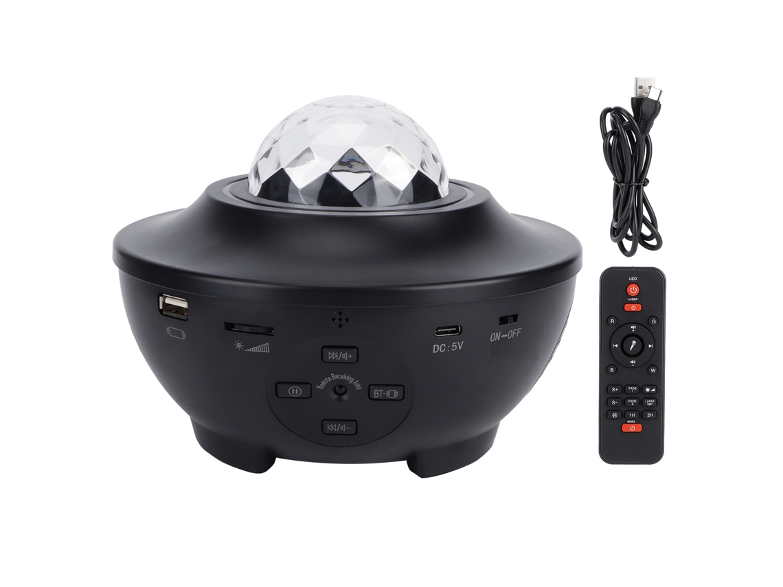 Proyector de luz LED de estrellas 2026 con control remoto y Bluetooth para decoración de dormitorios, KTV y bares.
