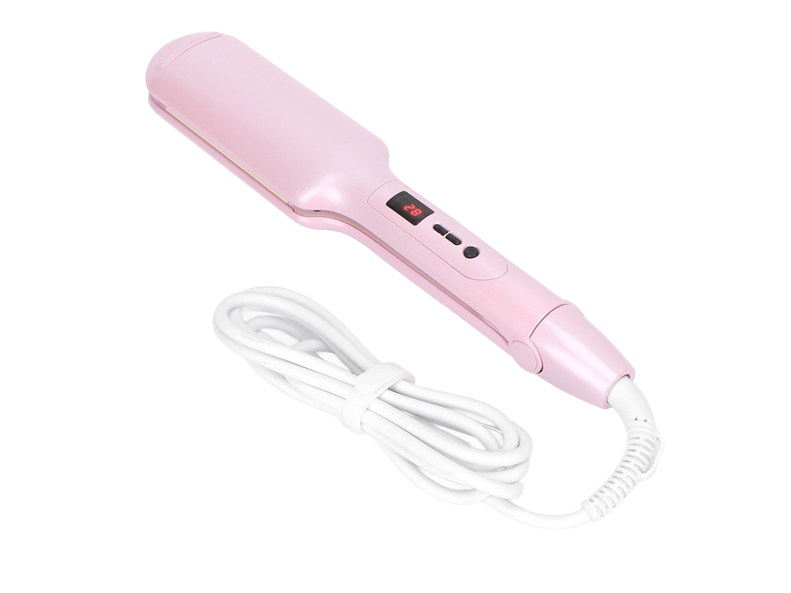 Plancha De Rizado Inteligente 30s Calentamiento Ptc Rotación 360° Tubo Doble Ondulador De Pelo Portátil Plug Uk 220v