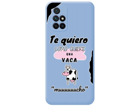 Carcasa Xiaomi Redmi 10 TUMUNDOSMARTPHONE Silicona Líquida Dibujos Azul