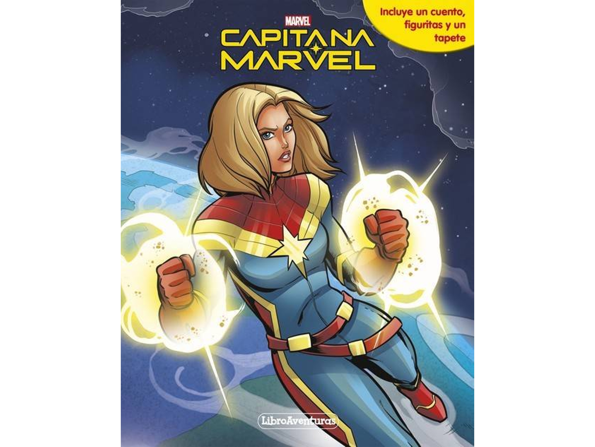 Libro Capitana Marvel. Libroaventuras Incluye un cuento, figuritas y un tapete de Marvel (Español - Tapa Dura)