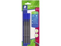 STAEDTLER Fineliner Triplus Azul Embalaje Blister de 4 31 Gratis