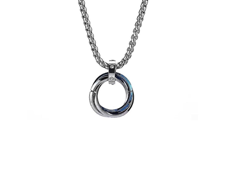 Collar de titanio de tres anillos