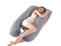 Almohada Para Embarazadas, Almohada En U Desmontable Y Lavable, Gran Cojín De Espalda