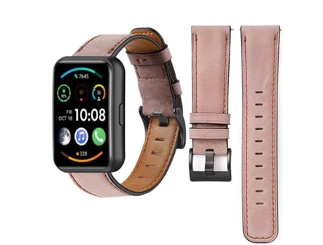 Correa Vintage Leather para Huawei Watch Fit 2 Rosa