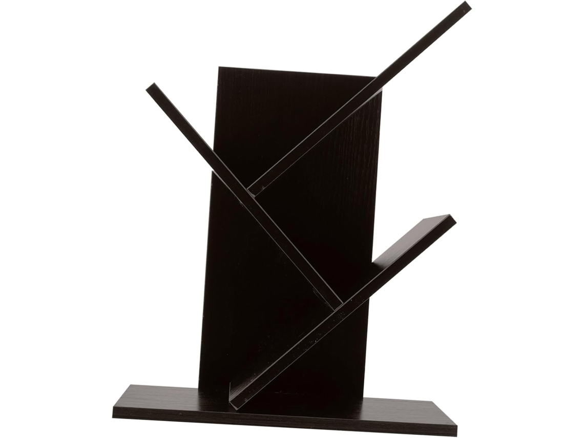 Soporte De Escritorio De 3 Niveles Para Álbumes De Fotos, De Nogal Negro, Estante De Escritorio Multifuncional De Madera.