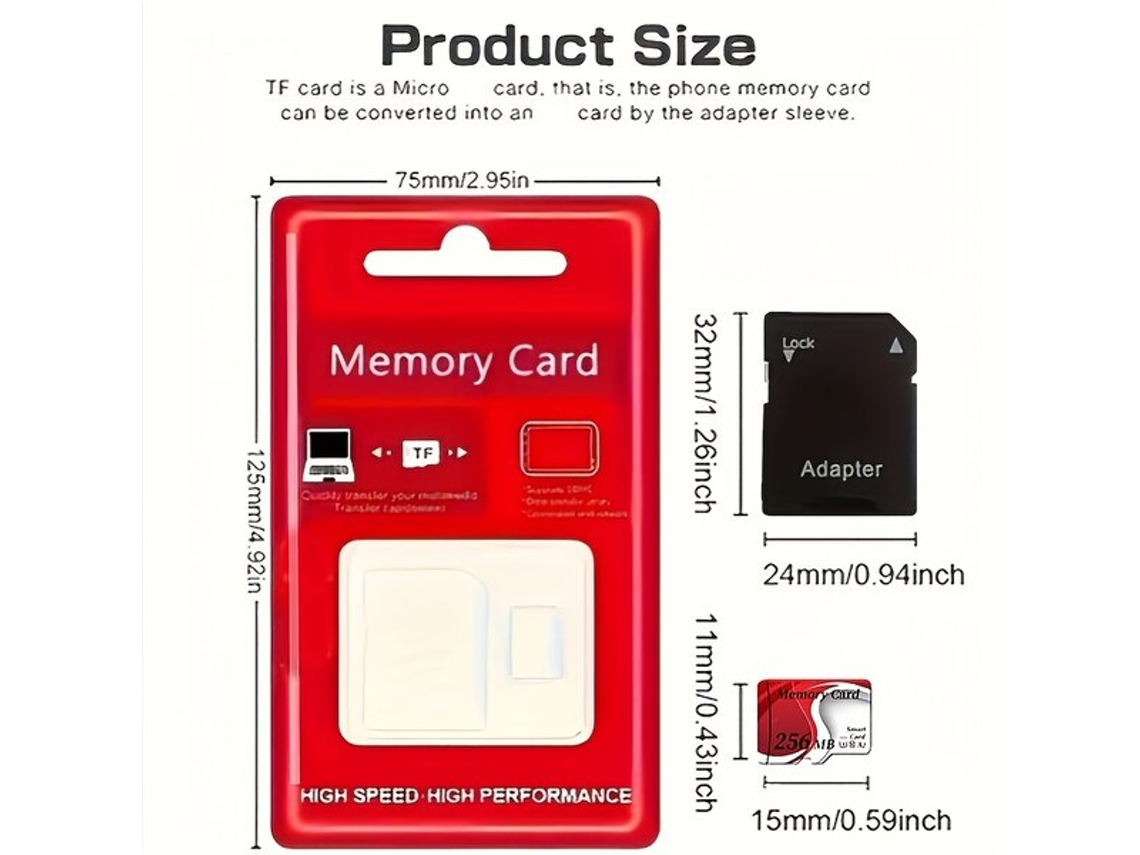 Tarjeta de memoria Micro SD rápida con adaptador Vayotoyvayotoy