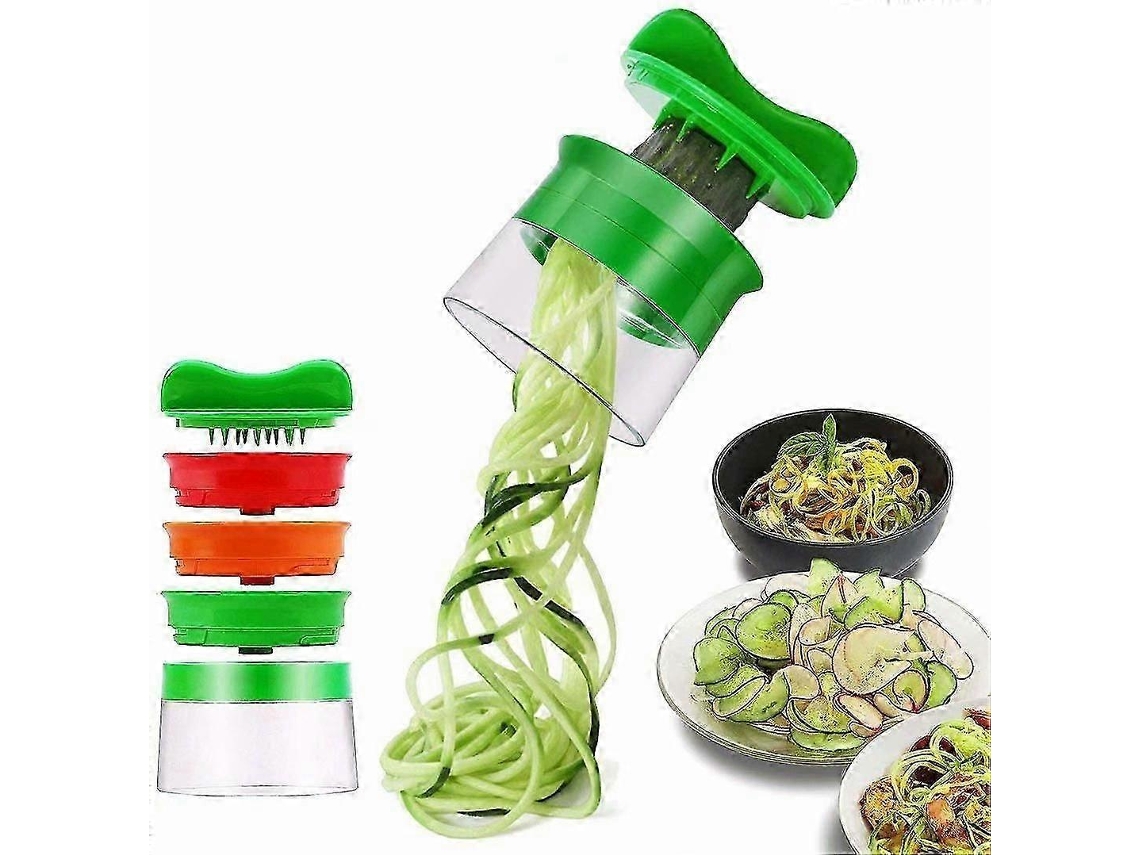 Espiralizador manual de espaguetis vegetales, espiralizador de vegetales 3 en 1 Everley891
