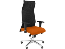 Silla de Escritorio Ejecutiva PYC Sahuco Naranja con ruedas antiarañazos (Brazos Ajustables - Malla)