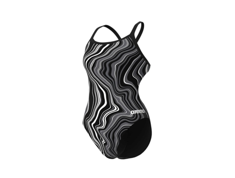 Bañador de Mujer para Natación ARENA Pieza Marbled Negro (36)