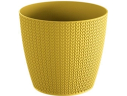 Maceta PROSPERPLAST Wheaty (Amarillo - 12.8 x 12.8 x 11.2 cm)