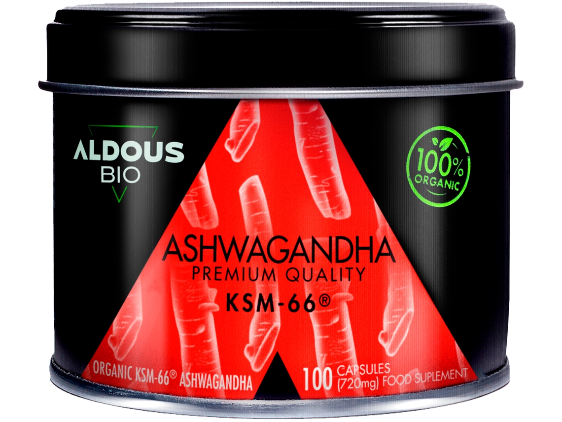 Complemento Alimentar Extracto De Raíz De Ashwagandha Ksm-66 Ecológico Aldous Bio