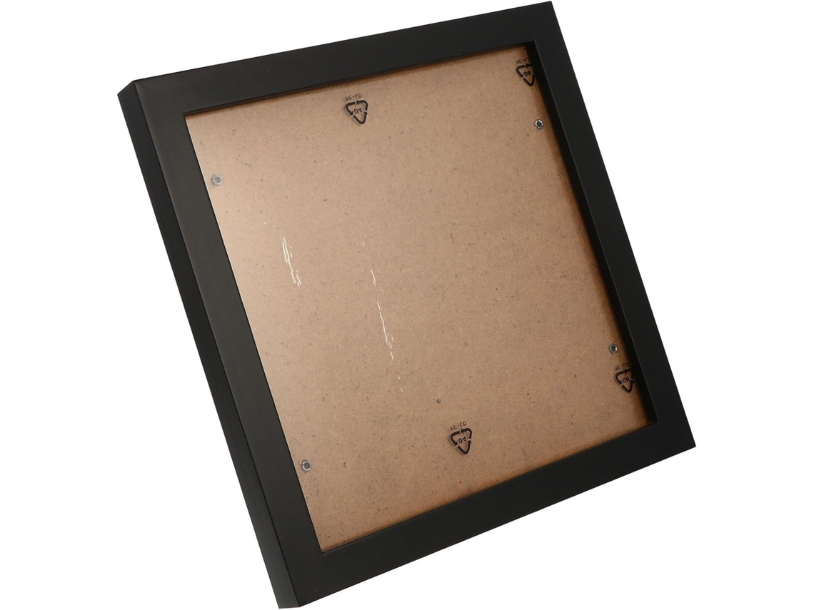 Marco De Fotos Cuadrado De Madera Sintética Negra, Sencillo Y Creativo, Para La Decoración Y Protección De La Oficina.