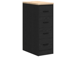 Maison Exclusive - Armario De Almacenamiento Para Garaje Negro 30x51x85 Cm