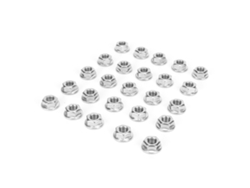 25 Tuercas de brida de acero inoxidable resistentes a la corrosión M8 para accesorios de horno