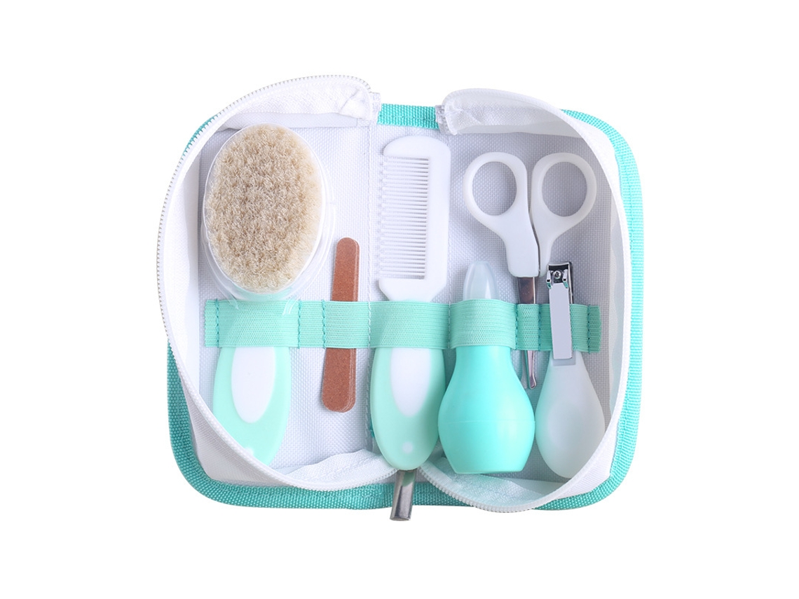 Set de baño y cuidado diario para bebés Yuysan (6 piezas) - Verde claro