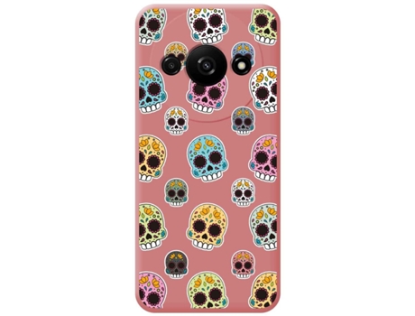 Funda Diseño Catrina para Xiaomi Redmi A3 TUMUNDOSMARTPHONE Silicona Líquida Rosa