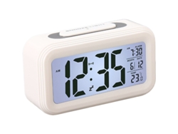 Despertador digital con luz de fondo LCD, monitor de temperatura, función snooze, calendario Kofihety