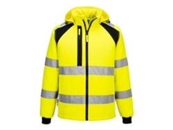 Chaqueta Softshell Acolchada Alta Visibilidad Eco | Trabajo Amarillo/negro / 6xl