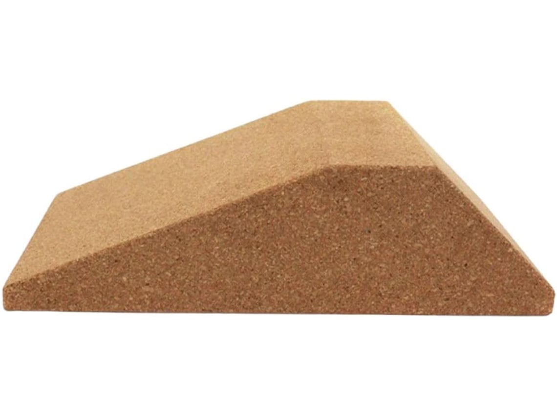 Tabla de ejercicios inclinada de corcho, 1 pieza, de madera, para entrenamiento de fuerza.
