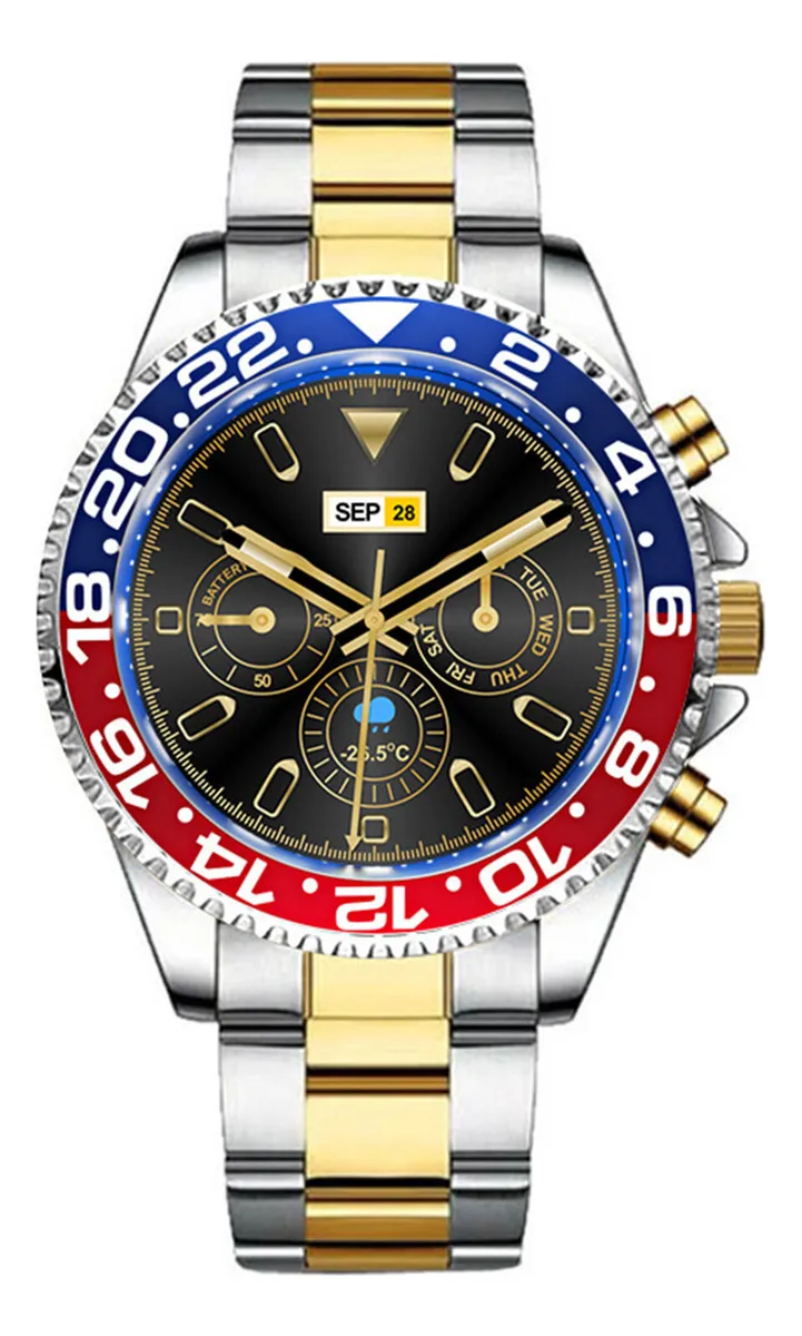 Reloj inteligente Vayotoy Aw12 de acero inoxidable con pantalla táctil IPS de 1,28''