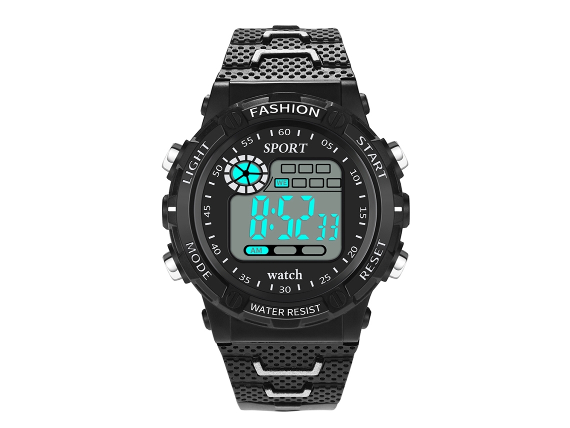 Reloj Electrónico Led Para Hombre, Estilo Casual Y Moderno, Hipoalergénico, Duradero, Blanco.