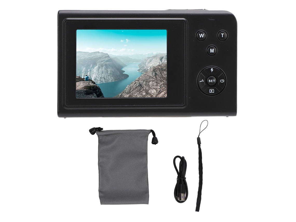 Cámara digital 4K con zoom de 16x, cámara inteligente para vlogging y grabación de vídeo.