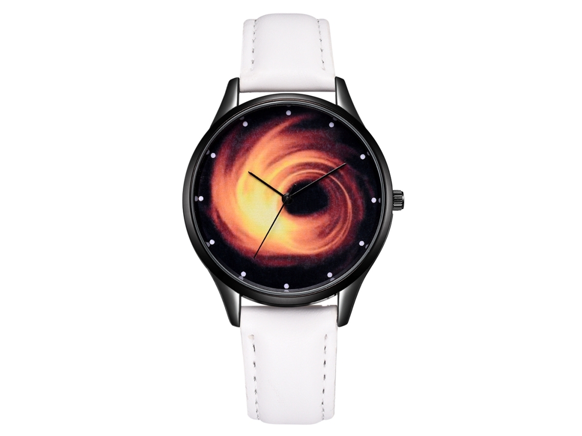 Reloj De Pulsera Para Mujer De Moda Casual Cuero Pu Dial De Aleación Cuarzo Blanco