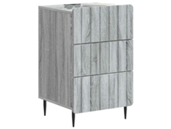 Maison Exclusive - Armario De Noche Con Cajón Gris Sonoma 43x 41 X 68 Cm