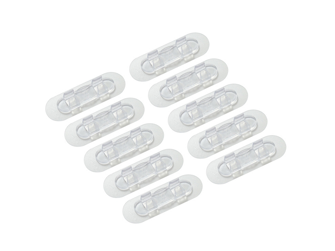 Organizador de cables para oficina en casa, clips multiusos para cables con fuerte adherencia para una fácil gestión de cables y almohadillas autoadhesivas, C